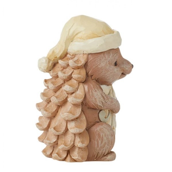 Jim Shore Heartwood Creek White Woodland Pinecone Hedgehog Figurine