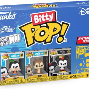 Funko Bitty POP Disney - Goofy, Chip, Minnie Mouse (hands Folded) and A Surprise Mystery Mini Figure