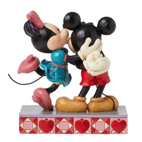 Jim Shore Disney Traditions Hugs & Kisses (Mickey & Minnie Love Figurine)