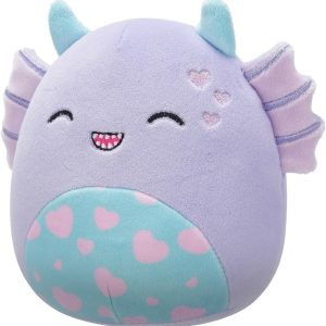 Squishmallows 7.5" Strobe the Purple Swamp Monster With Hearts