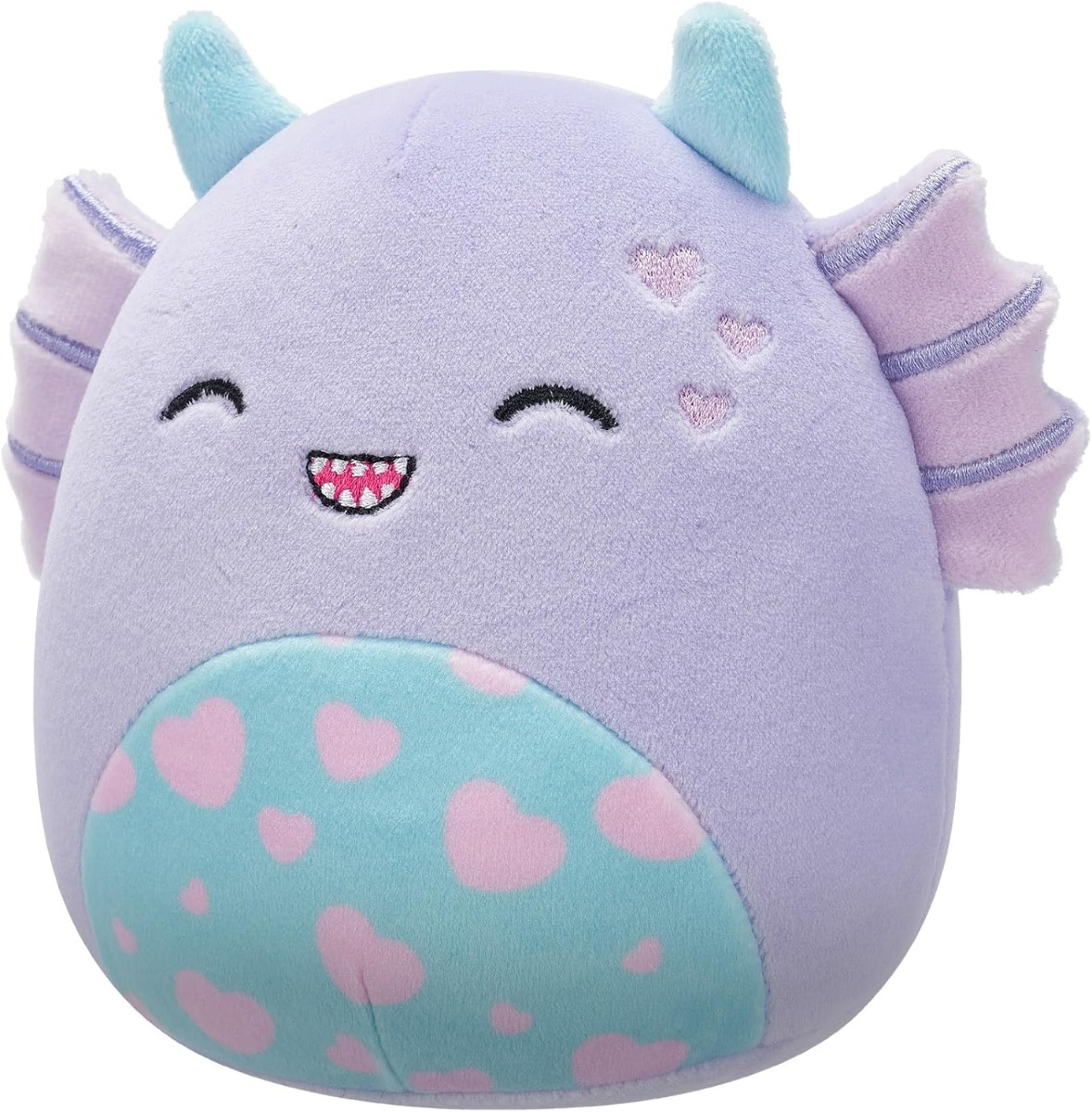 Squishmallows 7.5" Strobe the Purple Swamp Monster With Hearts