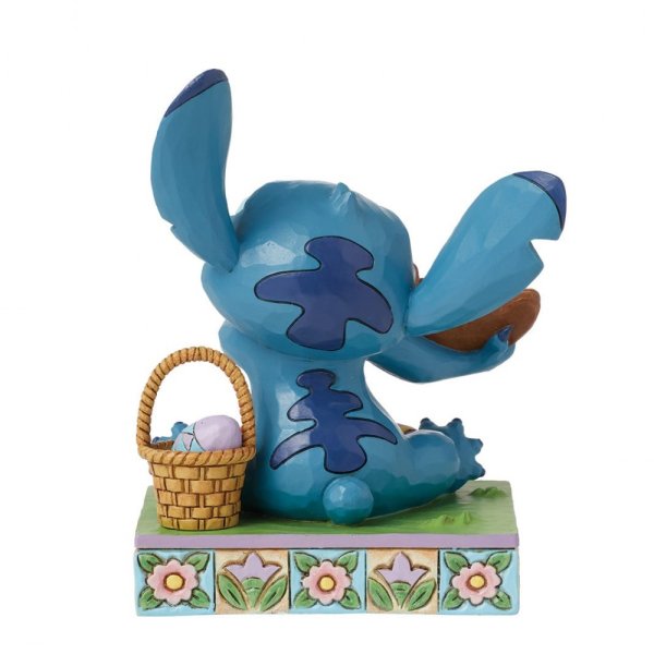 Jim Shore Disney Traditions Stitch Eating Chocolate Bunny with Eggs Sugar Rush