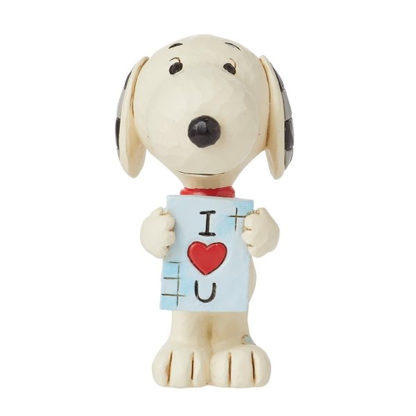 Jim Shore Peanuts Snoopy I Love You Mini