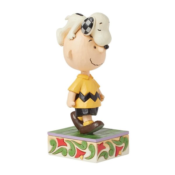 Jim Shore Peanuts Head Honcho (Snoopy on Charlie Brown's Head Figurine)