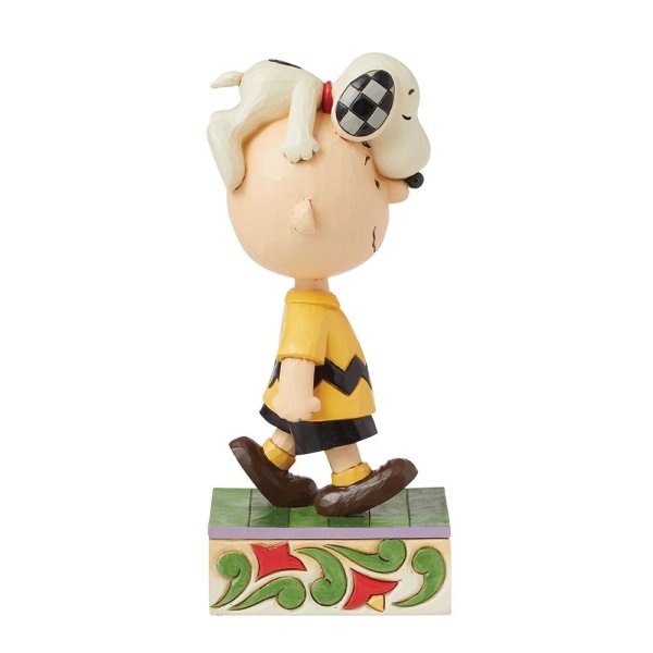 Jim Shore Peanuts Head Honcho (Snoopy on Charlie Brown's Head Figurine)