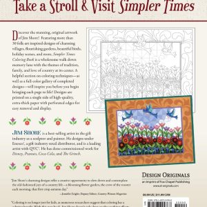 Jim Shore Simpler Times Colouring Book - DO6012