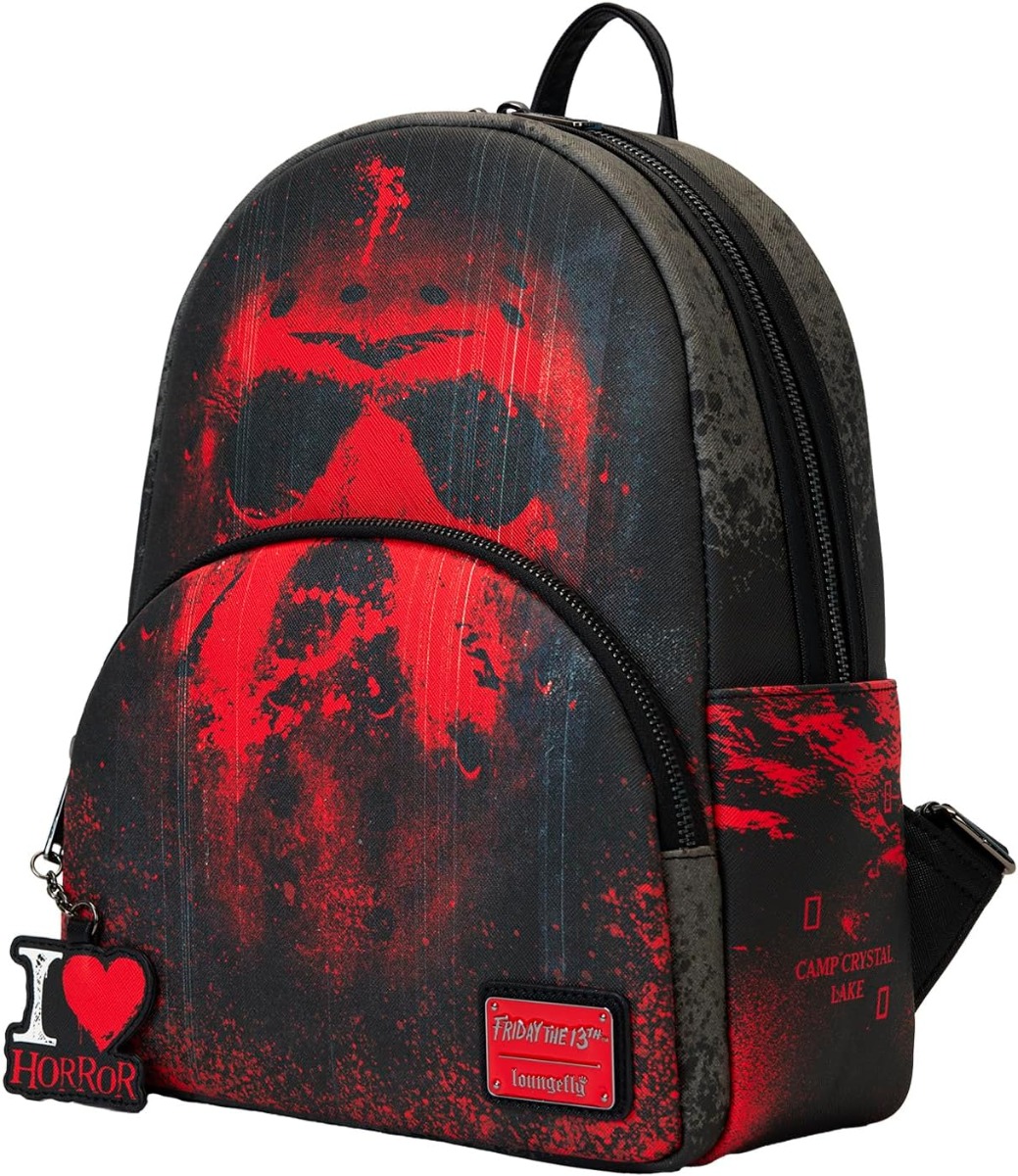 Loungefly Warner Brothers Friday The 13th I Heart Horror Mini Backpack