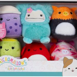 Squishmallows Micromallows 6 Pack - Mymam , Henley , Carlos , Anjara , Joella , Poplina