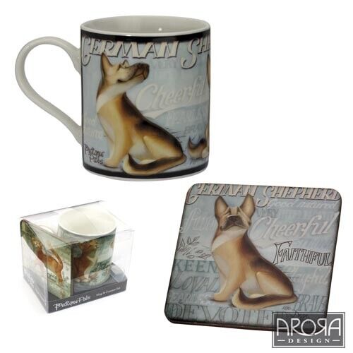 Pedigree Pals Mug And Coaster Set German Shepherd