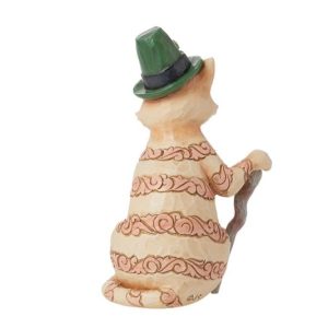 Heartwood Creek Purr-fectly Irish Orange Tabby Figurine