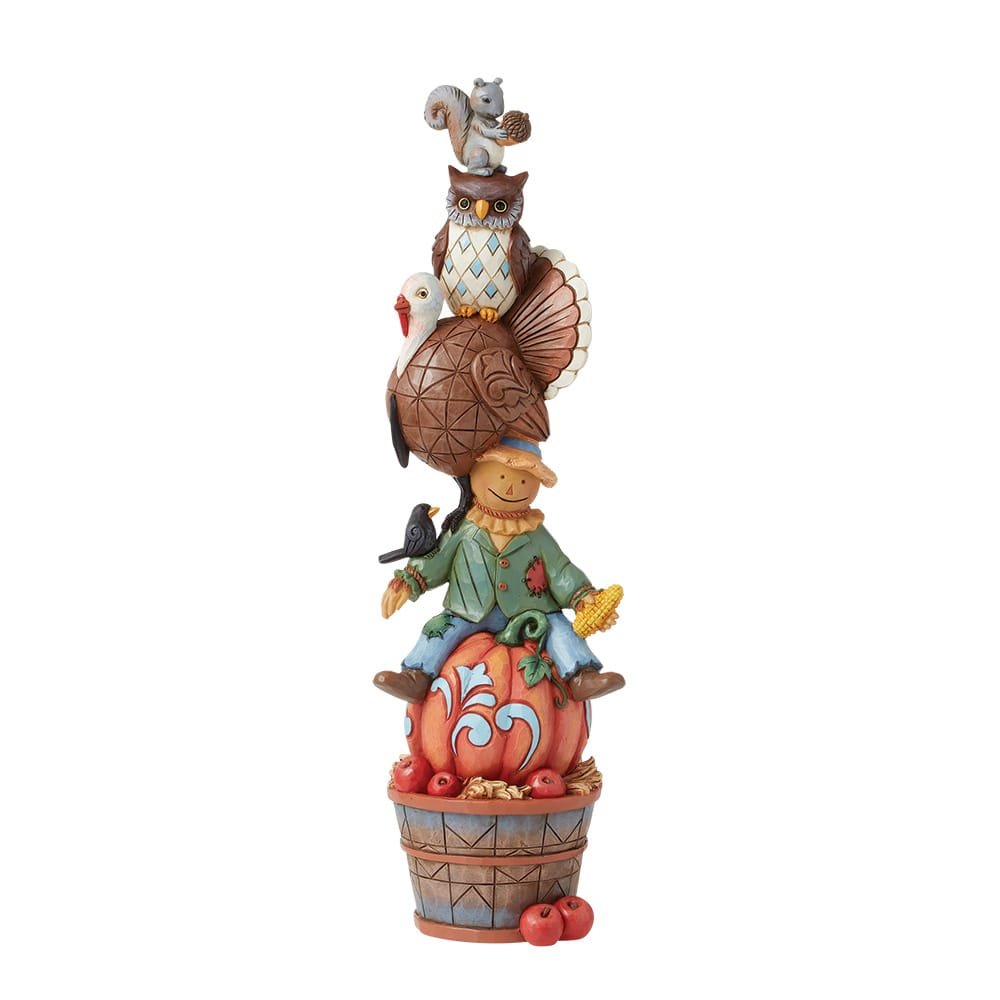 Jim Shore Heartwood Creek Festive Fall Friends (Harvest Critter Stack)