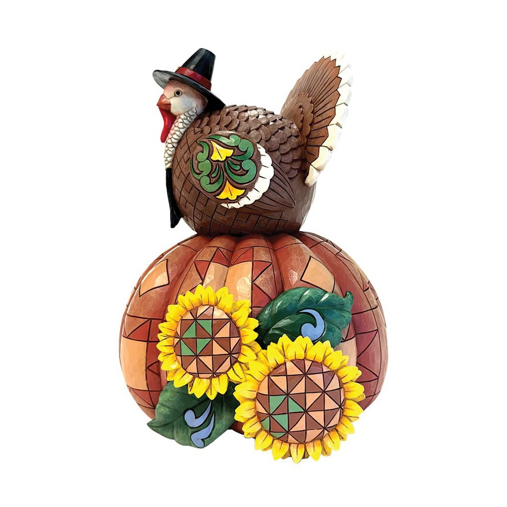 Jim Shore Heartwood Creek Gobble Greetings (Harvest Turkey)