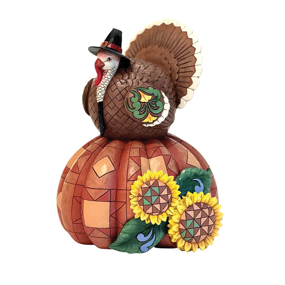 Jim Shore Heartwood Creek Gobble Greetings (Harvest Turkey)