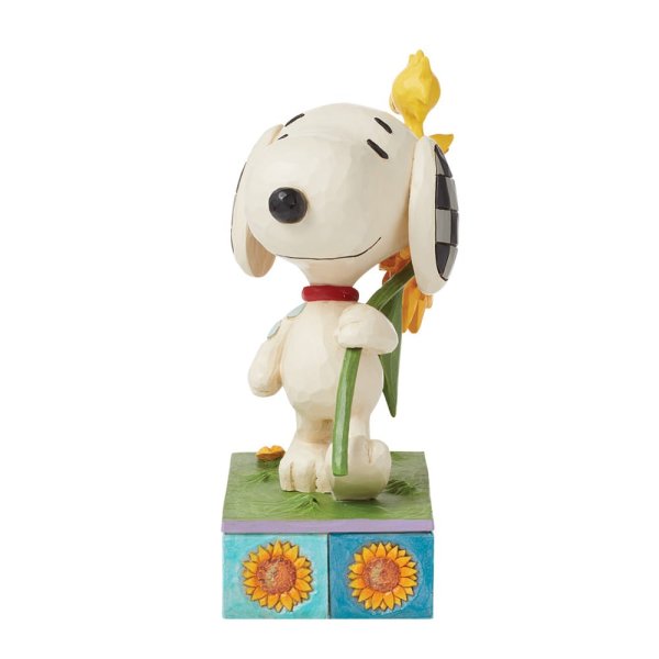 Jim Shore Peanuts Sunsational Friendship (Snoopy Sunflower Figurine)