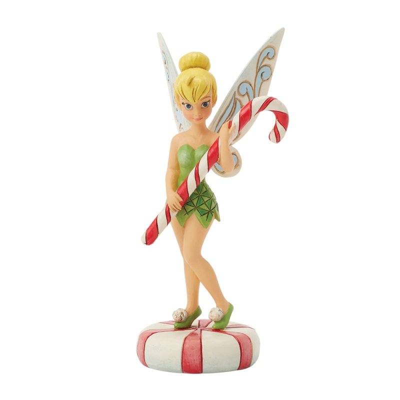 Jim Shore Disney Traditions Peppermint Pixie Tinkerbell Candy Cane