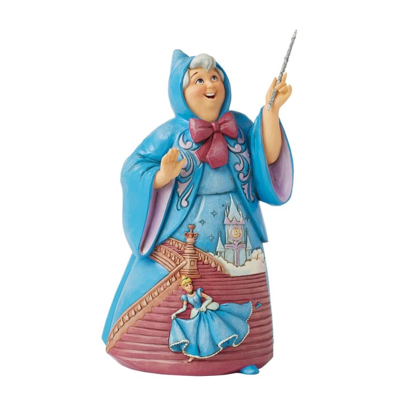 Jim Shore Disney Traditions Midnight Magic Cinderella Fairy Godmother