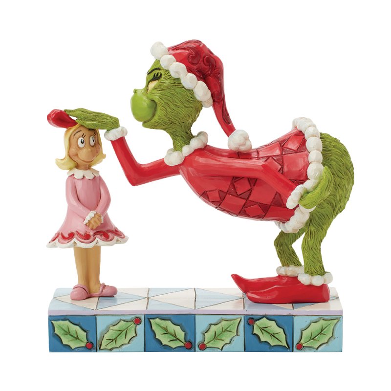 Jim Shore The Grinch Patting Cindy Lou on the Head Figurine