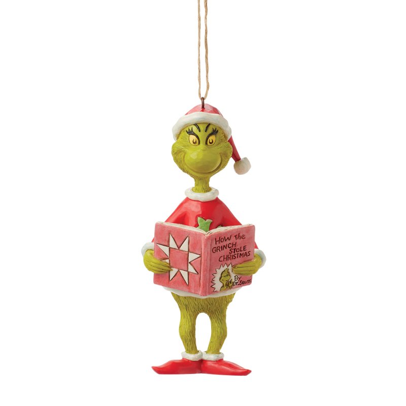 Jim Shore The Grinch How To Grinch Stole Christmas Book Hanging Ornament