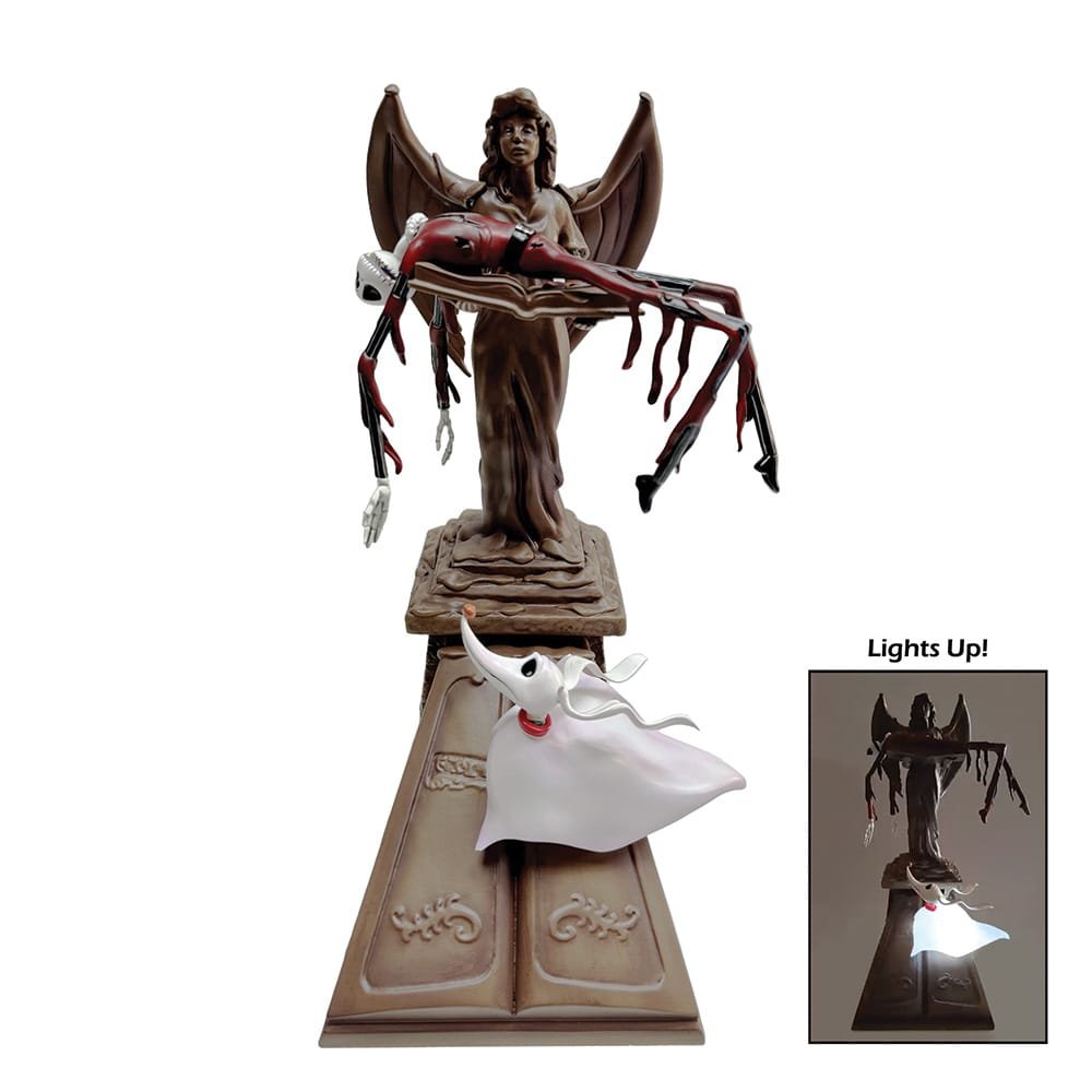 Disney Showcase Jack Skellington and Zero Angel Statue