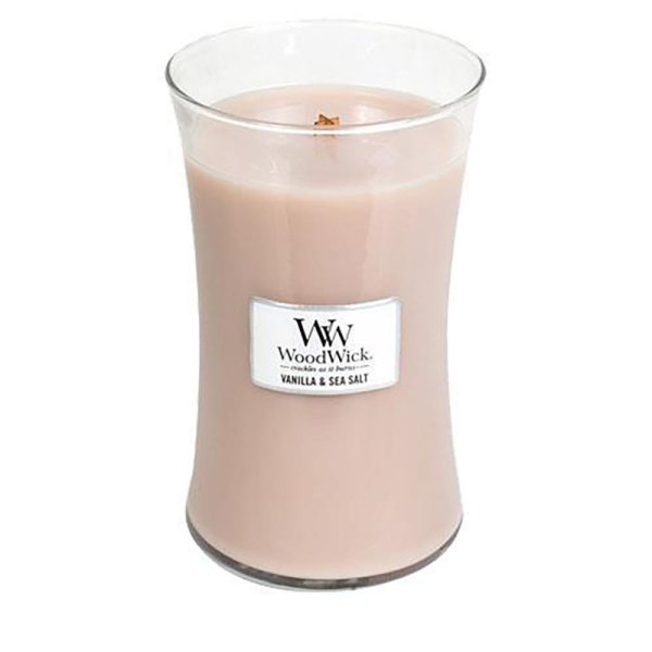 Woodwick Candles Vanilla & Sea Salt Large Hourglass