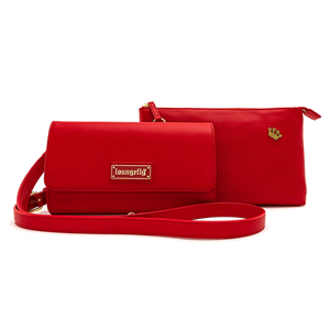 Loungefly Red Pin Trader X Body Bag - LFTB0623