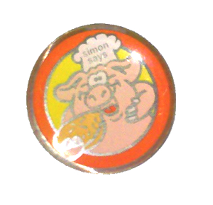 Piggin Pin Badge - Simon Says