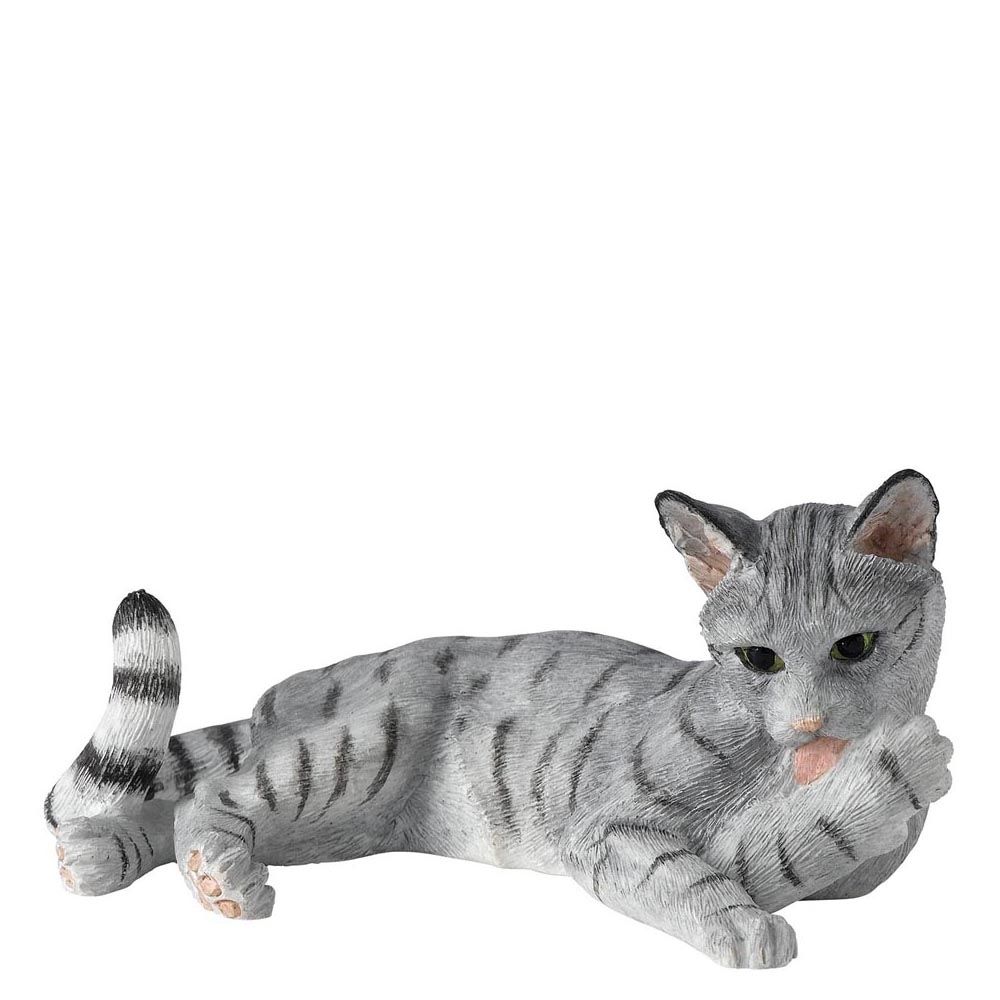 Border Fine Arts Cat Lying Licking Paw - A24812