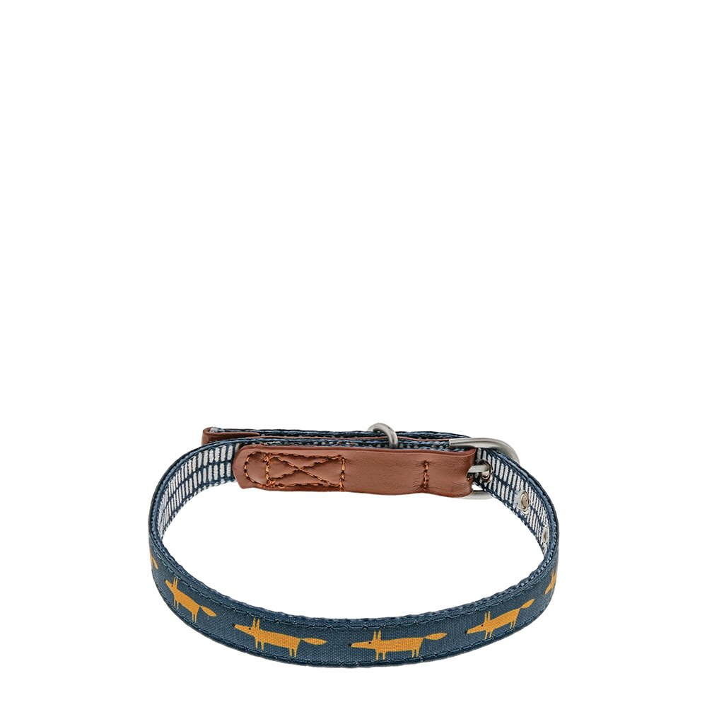 Mr Fox Dog Collar Midnight Small