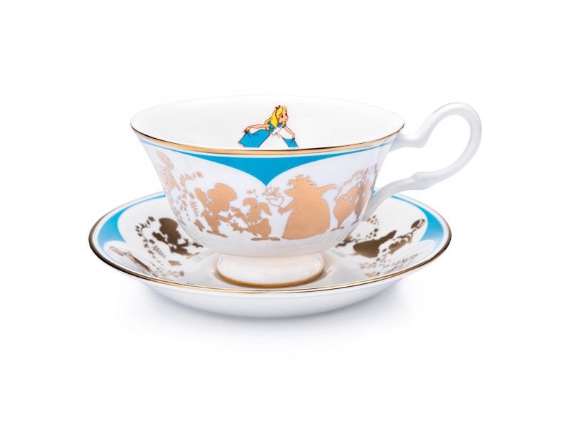 English Ladies Alice in Wonderland Cup and Saucer