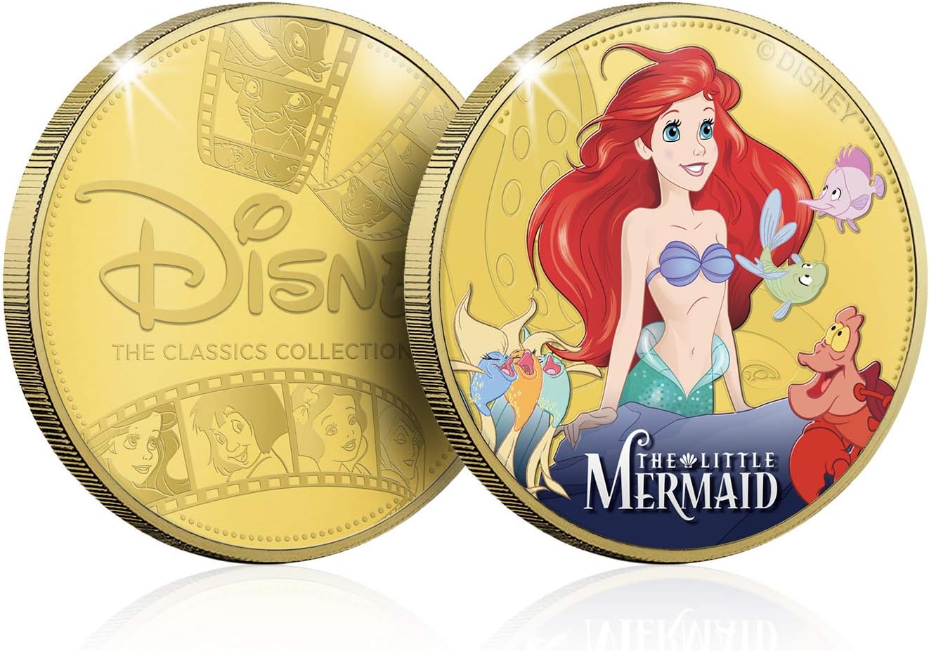 The Little Mermaid Gold-Plated Commemorative Coin