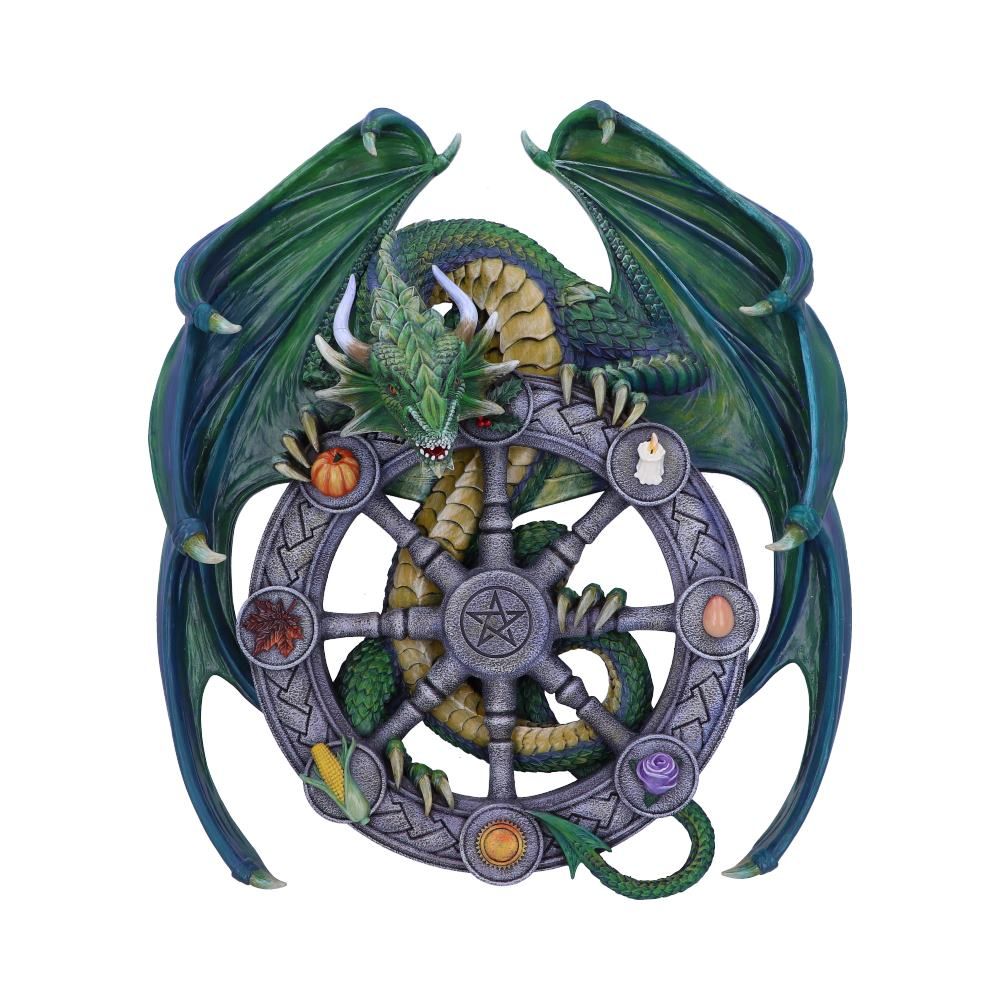 Anne Stokes Year of the Magical Dragon Pagan Wheel of the Year Wall Plaque 30cm