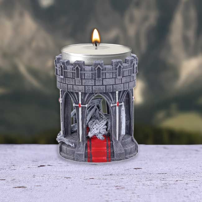 Anne Stokes Valour Tea Light Holder 6cm