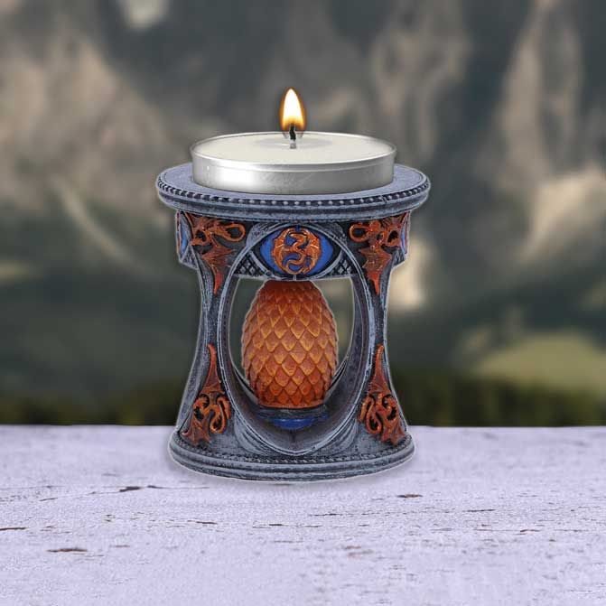 Anne Stokes Dragon Heart Tea Light Holder 6cm