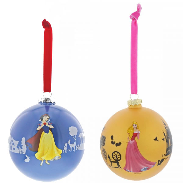 BARGAIN BUNDLE - Enchanting Disney A29747 Aurora and A29682 Snow White Baubles