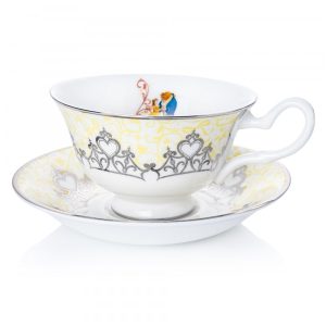 English Ladies Beauty and the Beast Wedding Teaware - Cup and Saucer