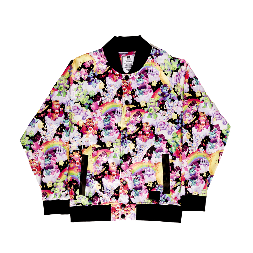 Loungefly Care Bears x Universal Monsters All-Over Print Unisex Bomber Jacket