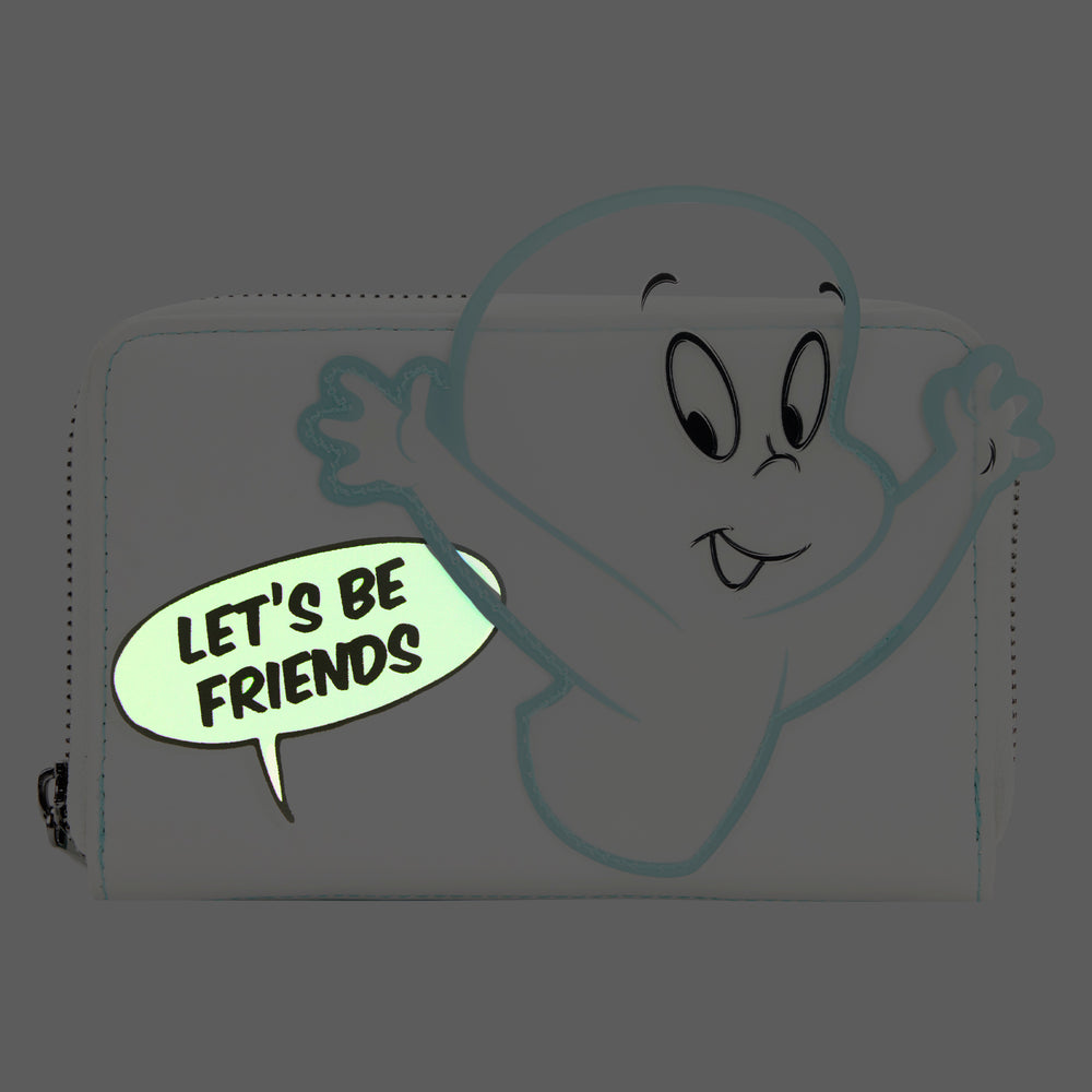 Loungefly Casper The Friendly Ghost Lets Be Friends Zip Around Wallet