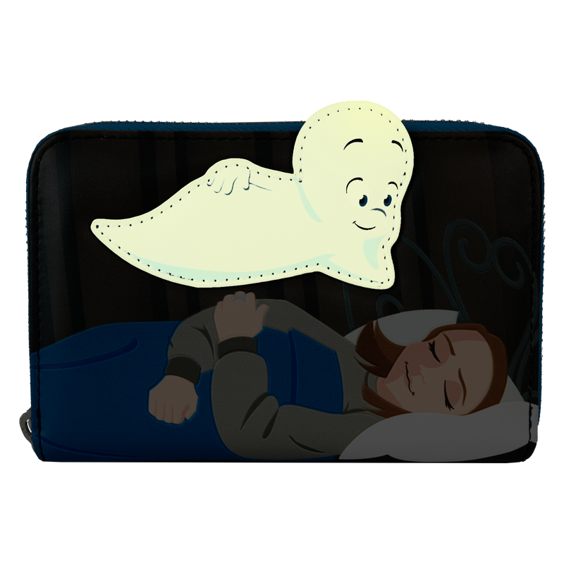 Loungefly Casper the Friendly Ghost Glow Zip Around Wallet