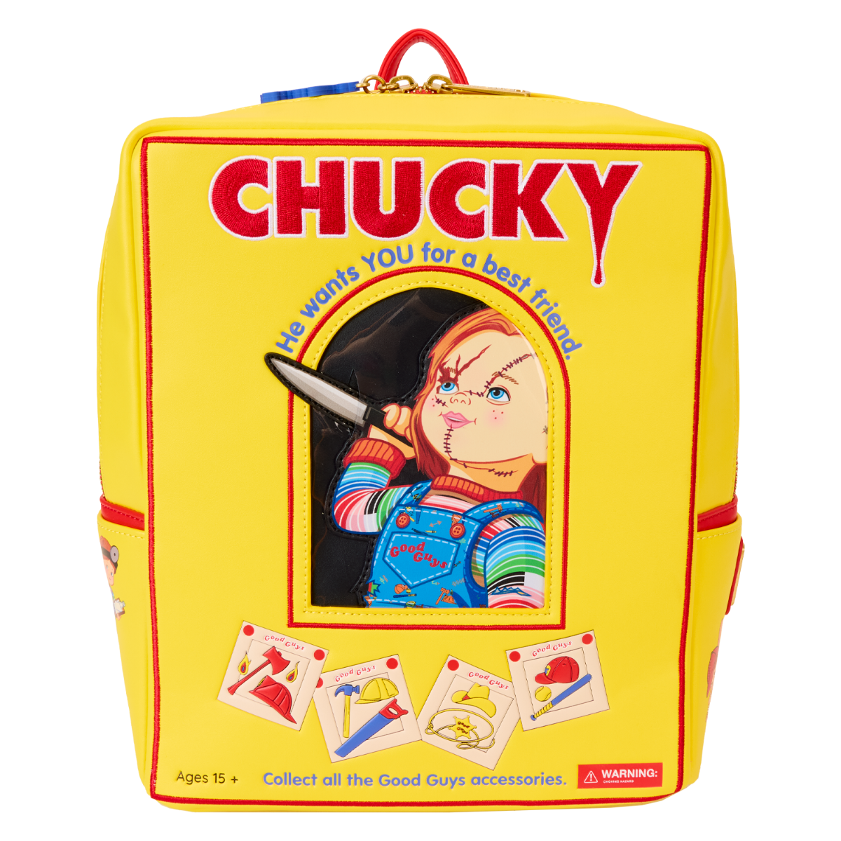 Loungefly Childs Play Chucky Box Mini Backpack