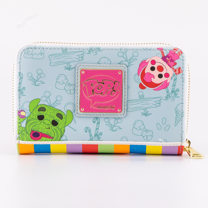 LOUNGEFLY POP BY LF HASBRO CANDY LAND TAKE ME TO THE CANDY  ZIP AROUND WALLET