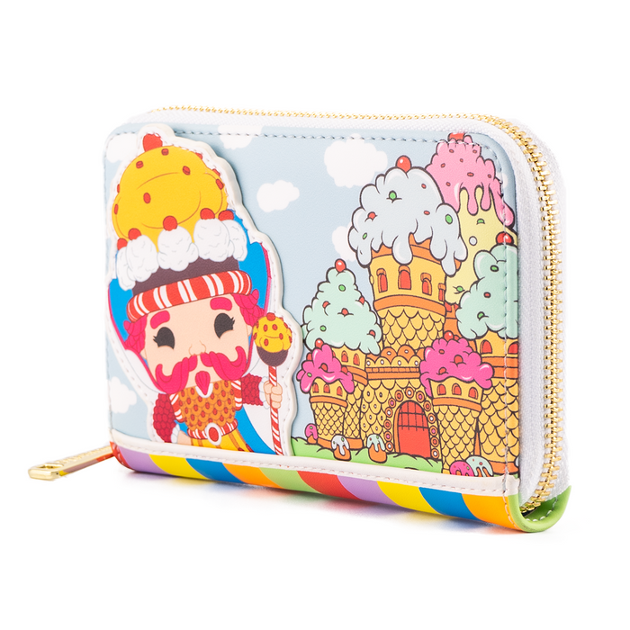 LOUNGEFLY POP BY LF HASBRO CANDY LAND TAKE ME TO THE CANDY  ZIP AROUND WALLET