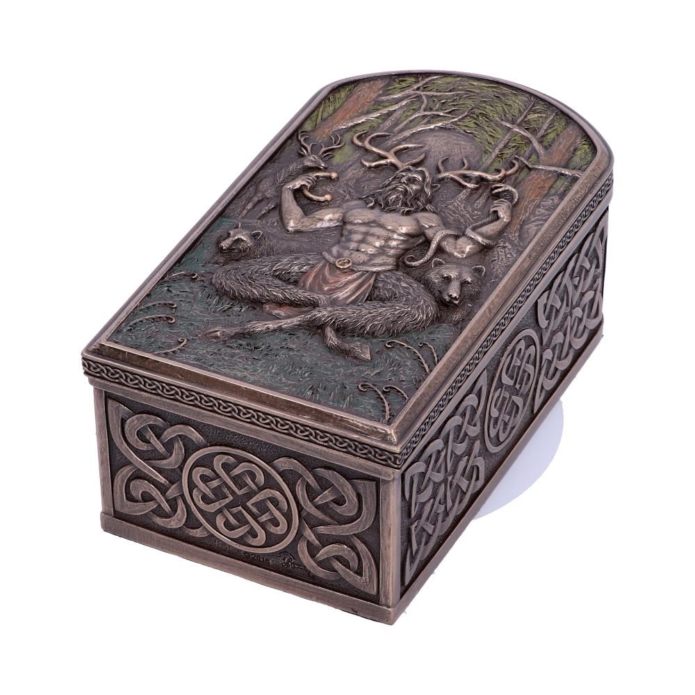 Secrets of Cernunnos Horned God Trinket Box 15.5cm