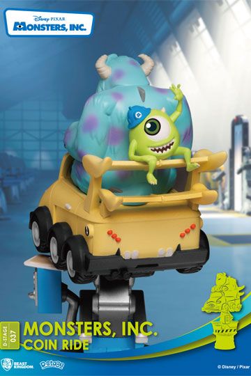 Beast Kingdom Disney Coin Ride Series D-Stage PVC Diorama Monsters Inc. 16 cm