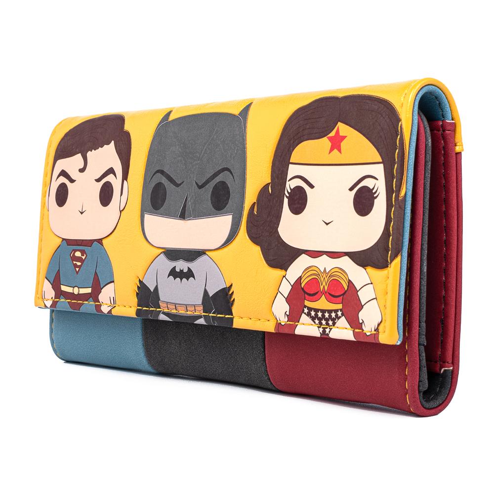 Loungefly Funko Pop DC Comics Super Trio Tri-Fold Wallet - DCCWA0025