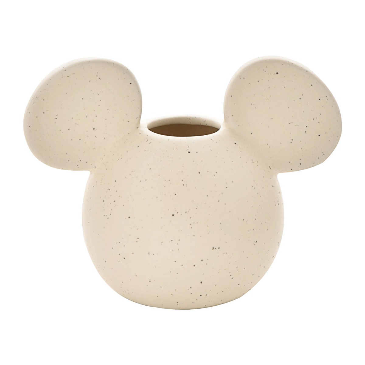 Disney Mickey Head Vase Natural Speckle