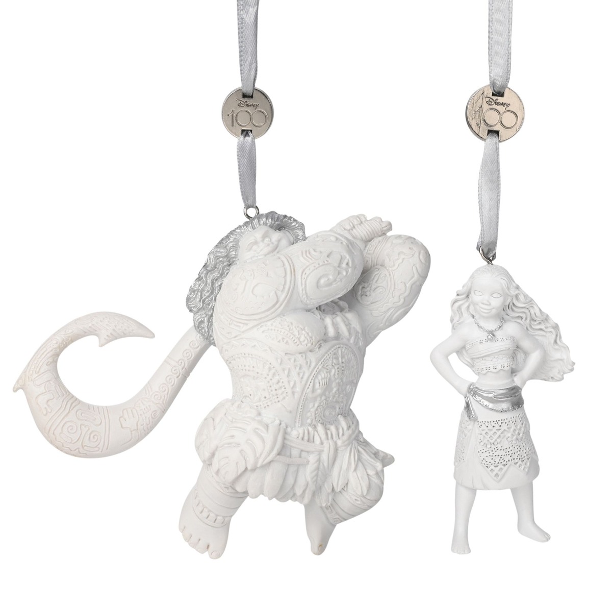 Disney 100 Set of 2 Moana Resin Hanging Decorations