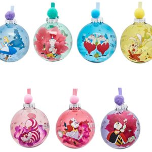 Disney Set of 7 Baubles - Alice In Wonderland