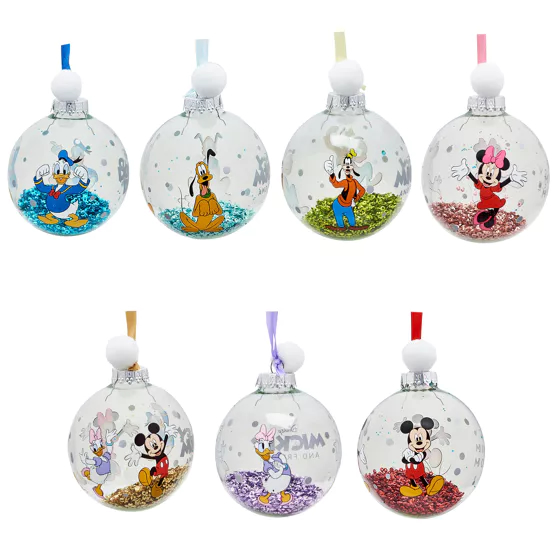 Disney Set of 7 Baubles - Mickey & Friends