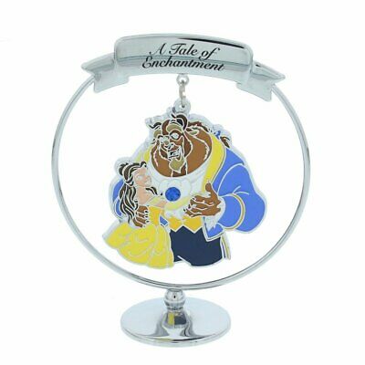 Chrome Plated Beauty And Beast Ornament - DI391