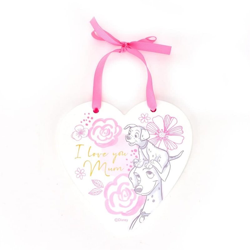 Disney Dalmatian I Love You Mum Heart Plaque